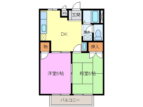 新清洲駅 徒歩7分 1階の物件間取画像